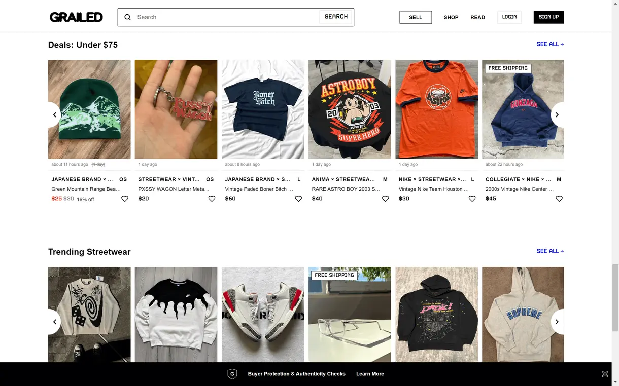 Grailed screenshot 6
