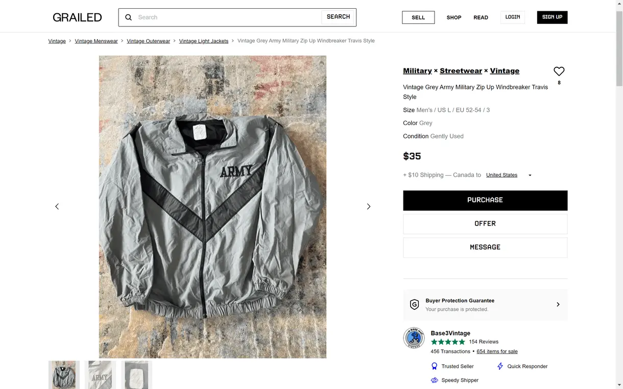 Grailed screenshot 12