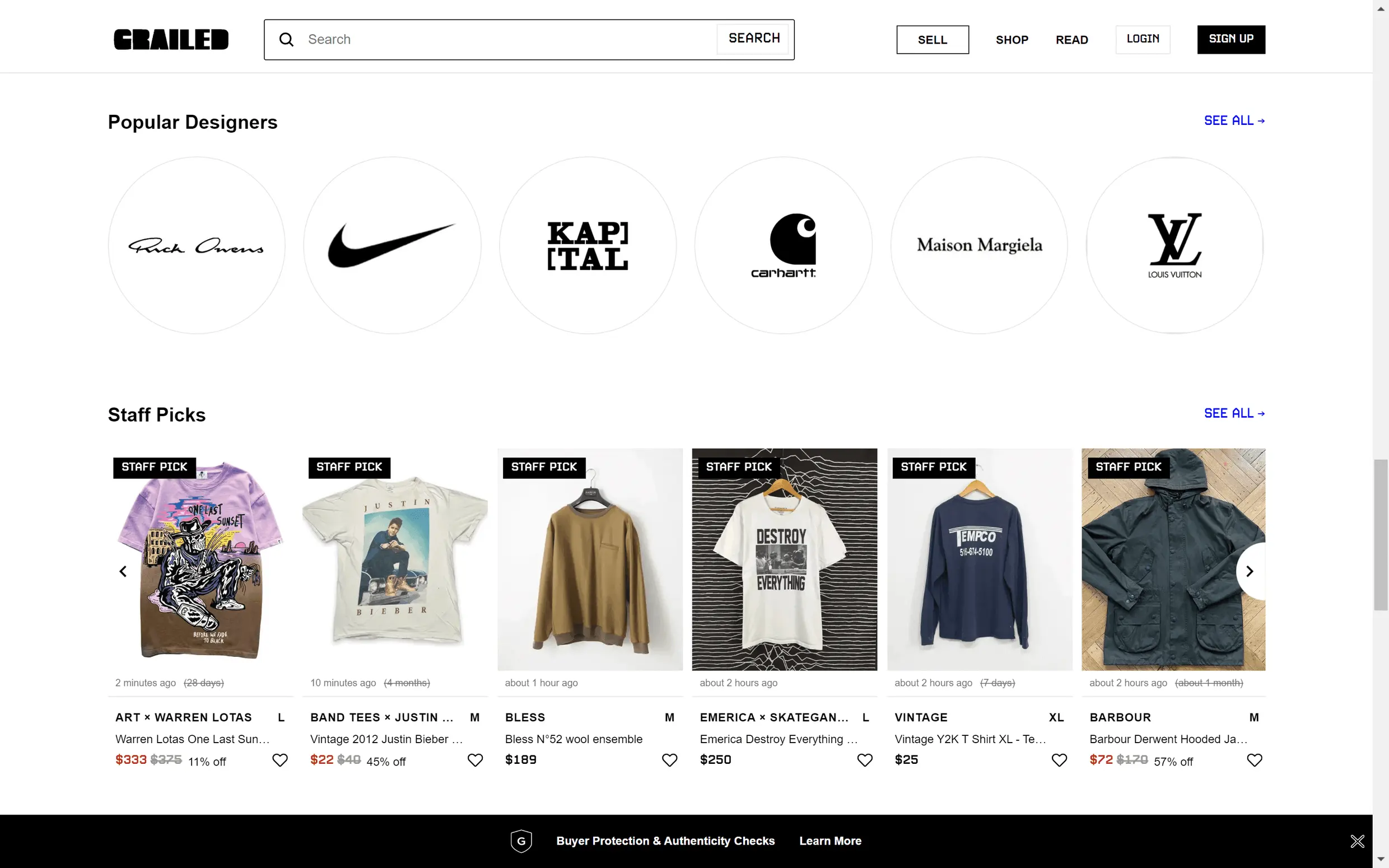 Grailed screenshot 5