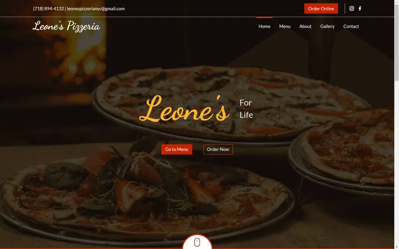 Leones Pizzeria screenshot