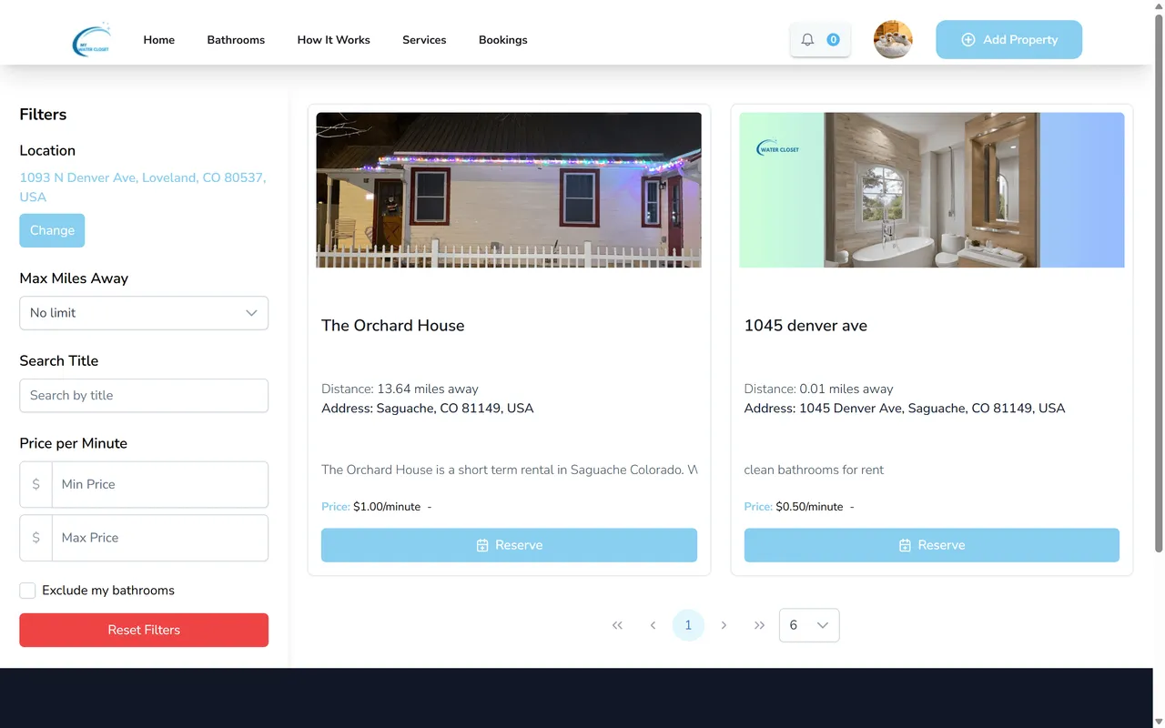 MyWaterCloset screenshot 2