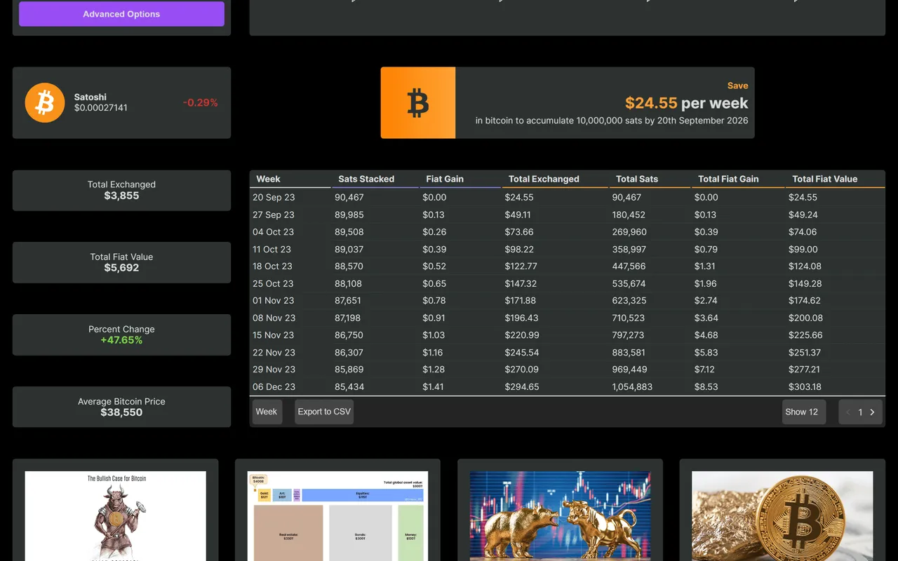 SatsGoal screenshot 2